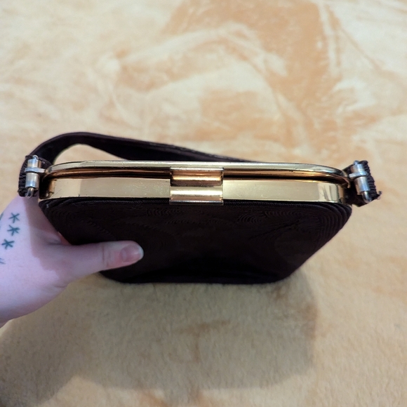 Vintage brown Normandie bag - Picture 5 of 9